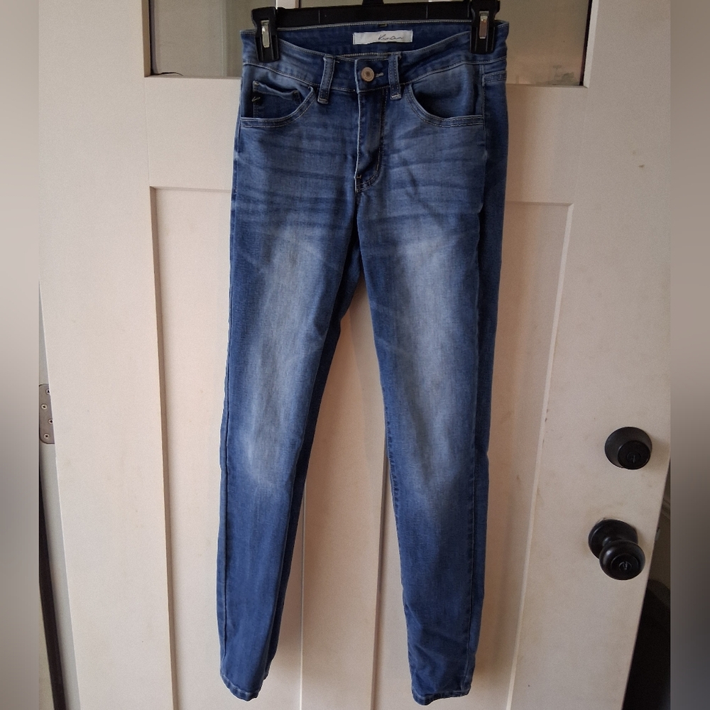 KanCan Faded Medium Blue Skinny Jeans
